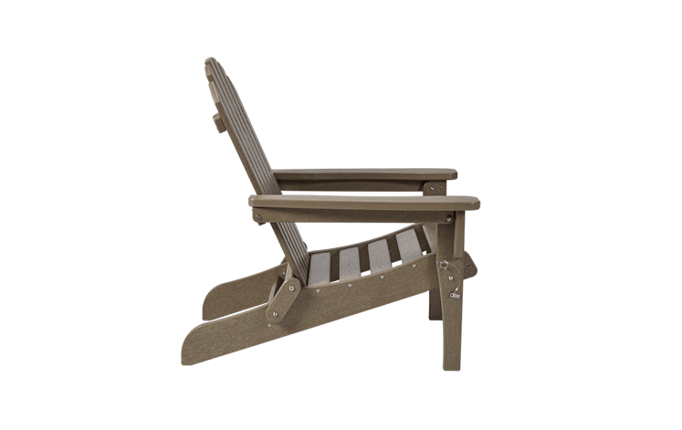 Brown Premium Willoughby Folding Adirondack Chair - Keter US